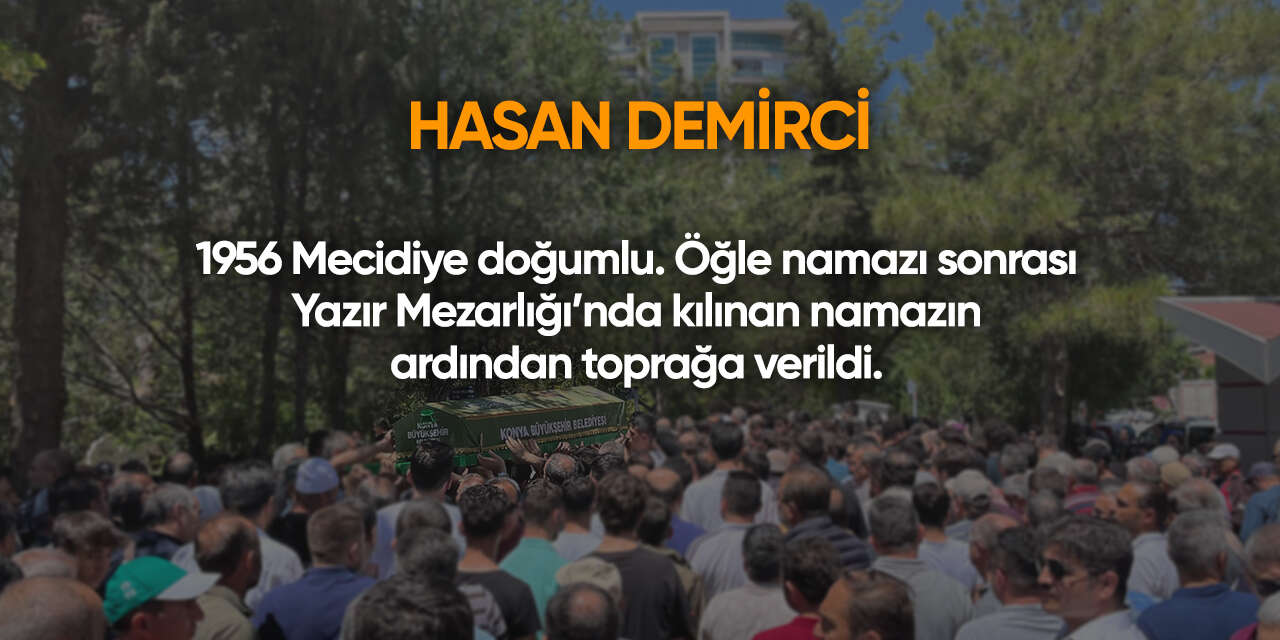 Konya'da bugün vefat edenler | 9 Haziran 2026 5